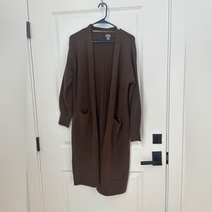 Auden Brown Open Cardigan